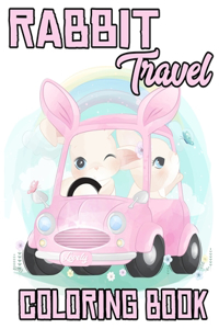 Rabbit travel Coloring Book