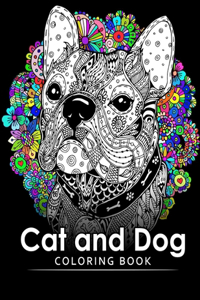 Cat and Dog Coloring Book