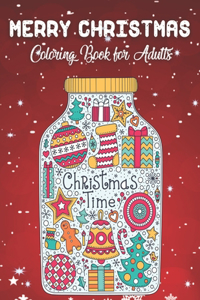 Merry Christmas Coloring Book for Adults