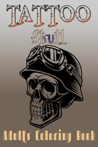 Tattoo Skull Adults Coloring Book