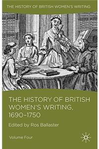 History of British Women's Writing, 1690 - 1750