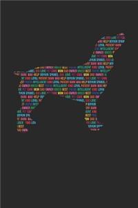 Boykin Spaniel Notebook 'Word Cloud' - Gift for Boykin Spaniel Lovers - Boykin Spaniel Journal