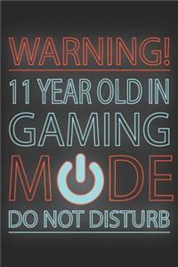 11 Year Old In Gaming Mode