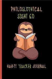 Philoslothical Sushi Go Habit Tracker Journal