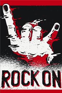 Metalhand Notizbuch für Rock and Roller