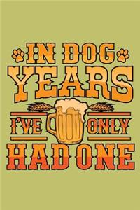 In Dog Years I'Ve Only Had One