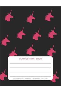Composition Book - Unicorn