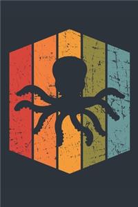 Retro Octopus Notebook - Gift for Octopus Lovers - Vintage Octopus Journal - Octopus Diary for Boys and Girls