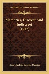 Memories, Discreet And Indiscreet (1917)