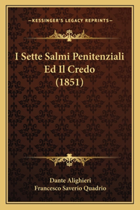 I Sette Salmi Penitenziali Ed Il Credo (1851)