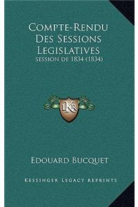Compte-Rendu Des Sessions Legislatives
