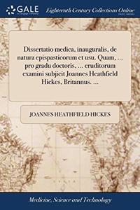 DISSERTATIO MEDICA, INAUGURALIS, DE NATU