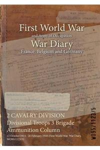 2 CAVALRY DIVISION Divisional Troops 3 Brigade Ammunition Column