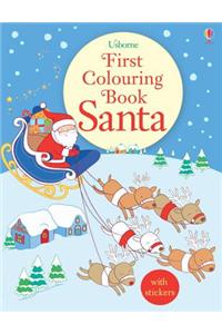 First Colouring Book Santa + stickers