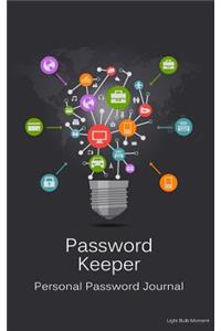 Password Keeper: Personal Password Journal - Light Bulb Moment
