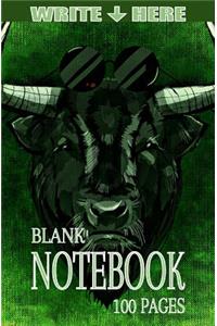 Write Here Blank Notebook