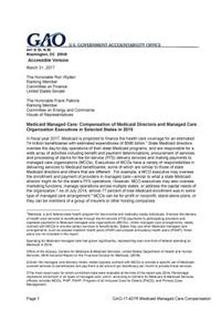 Medicaid managed care, compensation of Medicaid directors and managed care organization executives in selected states in 2015