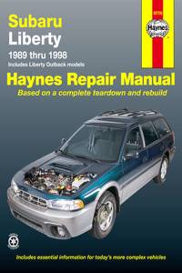 Subaru Liberty Australian Automotive Repair Manual