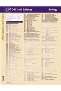 CPT 2013 Express Reference Coding Card Radiology/Er