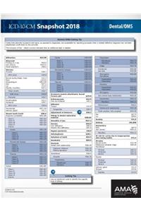 ICD-10-CM 2018 Snapshot Coding Cards: Dental/OMS