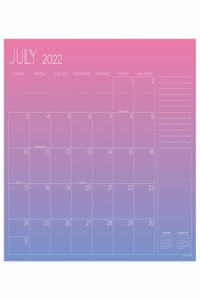 Cal 2023- Academic Year July 2022 - June 2023 Gradient Mood Large Desk Pad Monthly Blotter