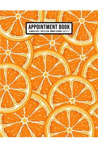 Orange Appointment Book