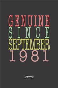 Genuine Since September 1981