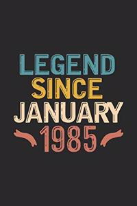Legend Since January 1985