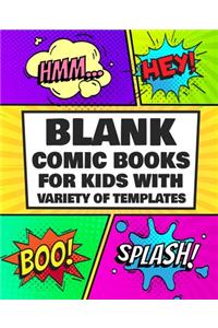 Blank Comic Book for Kids With Variety of Templates