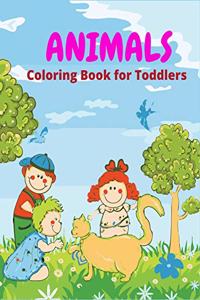 Animals Coloring Book For Toddlers