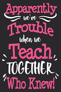 Apparently We're Trouble When We Teach Together Who Knew!