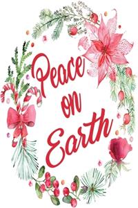 Peace On Earth Christmas Dot Grid Journal