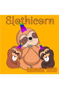 Slothicorn Calendar 2020