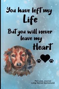 Pet Loss Journal Long Haired Dachshund: Guided Prompt Keepsake Workbook