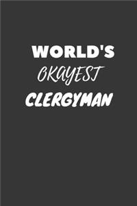 World's Okayest Clergyman Notebook