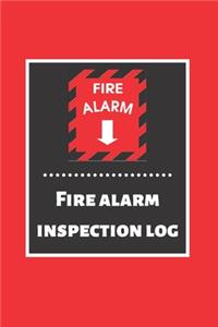 Fire alarm inspection log