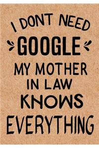 I Don't Need Google My Mother in Law Knows Everything