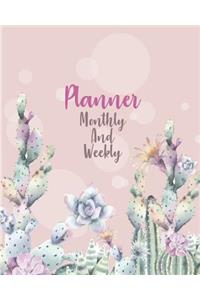 Planner monthly and weekly