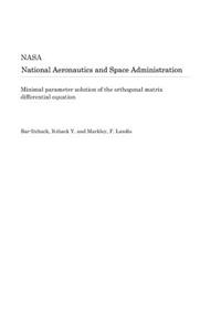Minimal Parameter Solution of the Orthogonal Matrix Differential Equation