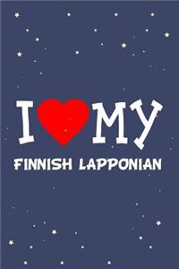 I Love My Finnish Lapponian Dog Breed Journal Notebook