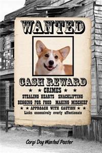 Corgi Dog Wanted Poster