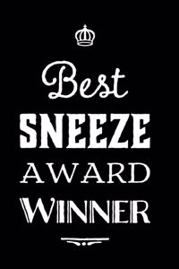 Best Sneeze Award Winner
