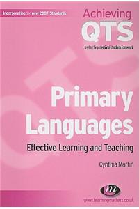 Primary Languages: Effective Learning and Teaching