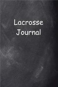 Lacrosse Journal Chalkboard Design
