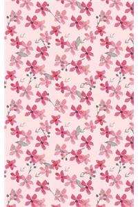 Pink Tree Blossoms - Lined Notebook with Margins - 5