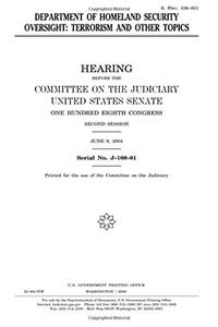 Department of Homeland Security Oversight