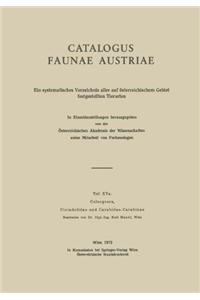 Coleoptera, Cicindelidae Und Carabidae-Carabinae