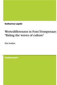 Wertedifferenzen in Fons Trompenaars "Riding the Waves of Culture"