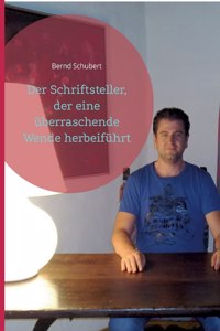 Schriftsteller, der eine überraschende Wende herbeiführt