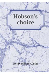 Hobson's choice